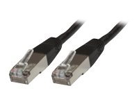 MicroConnect Modular Straight - Nätverkskabel - RJ-45 (hane) till RJ-45 (hane) - 10 m - FTP - CAT 6 - svart