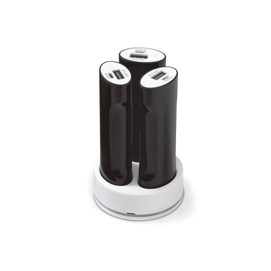 Powerbank 3x2200mAh med Laddställ