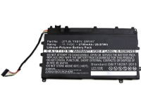 CoreParts - Batteri för bärbar dator - litiumpolymer - 2700 mAh - 30 Wh - svart - för Dell Latitude 13 7350