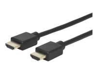 eSTUFF - Hög hastighet - HDMI-kabel med Ethernet - HDMI hane till HDMI hane - 3 m - svart - stöd för 4K