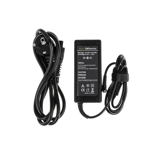 Green Cell laddare / AC Adapter till HP 65W / 19.5V 3.33A / 4.5mm-3.0mm