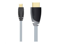 Sinox Plus+ - HDMI-kabel med Ethernet - mikro-HDMI hane till HDMI hane - 2 m