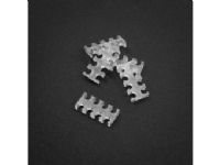 King Mod Service 8-Slot Cable Comb 4mm Large - Clear - Set of 5