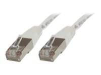 MicroConnect - Nätverkskabel - RJ-45 (hane) till RJ-45 (hane) - 5 m - SSTP (screened shielded twisted pair) - CAT 6 - halogenfri, tvinnad - vit