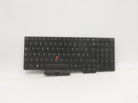 Transimage - Ersättningstangentbord för bärbar dator - fransk - svart - för ThinkPad L15 Gen 1 20U7, 20U8