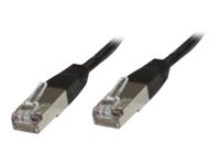 MicroConnect - Nätverkskabel - RJ-45 (hane) till RJ-45 (hane) - 2 m - SSTP (screened shielded twisted pair) - CAT 6 - halogenfri - svart