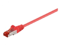 MicroConnect - Nätverkskabel - RJ-45 (hane) till RJ-45 (hane) - 1.5 m - 6 mm - F/UTP (folieöverdraget oskärmat tvinnat par) - CAT 6 - halogenfri, rund, hakfri, tvinnad - röd