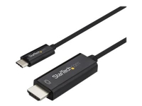 StarTech.com 2m USB C till HDMI-kabel, 4K 60Hz USB Typ C till HDMI 2.0 Videoadapterkabel, Thunderbolt 3-kompatibel, Bärbar dator till HDMI-skärm/display, DP 1.2 Alt Mode HBR2-kabel, svart - 4K USB-C Videokabel (CDP2HD2MBNL) - Adapterkabel - USB-C han till HDMI han - 2 m - sortering - 4K60 Hz (3840 x 2160) stöd - för P/N: TB4CDOCK