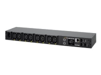 CyberPower Switched Series PDU41004 - Kraftdistributionsenhet (kan monteras i rack) - AC 100-240 V - 1-fas - Ethernet, serial - ingång: IEC 60320 C14 - utgångskontakter: 8 (IEC 60320 C13) - 1U - 3.05 m cord - svart