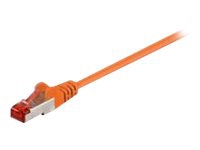 MicroConnect - Nätverkskabel - RJ-45 (hane) till RJ-45 (hane) - 1.5 m - 5.6 mm - F/UTP (folieöverdraget oskärmat tvinnat par) - CAT 6 - rund, hakfri, tvinnad - orange