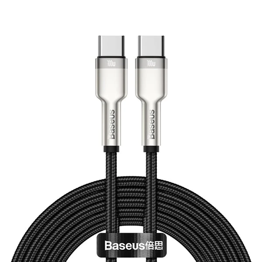 Baseus Cafule Metal USB-C - USB-C 100W 2 m Svart