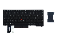 Lenovo - Ersättningstangentbord för bärbar dator - med Trackpoint, UltraNav - fransk - för ThinkPad E48X E49X L380 L380 Yoga L390 L390 Yoga L480 L490 T480 T49X