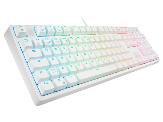 Svive Triton RGB Tangentbord (Brown) - Vit
