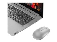 Lenovo 530 Wireless Mouse - Mus - höger- och vänsterhänta - optisk - 3 knappar - trådlös - 2.4 GHz - trådlös USB-mottagare - platinagrå - för Flex 7 14 IdeaPad S340-14 ThinkCentre M70s Gen 3 M90q Gen 2 ThinkPad E14 Gen 3