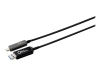 MicroConnect Premium - USB-kabel - USB Type A (han) til USB-C (han) - USB 3.2 Gen 2 - 10 m - hybrid aktivt optisk kabel - sort