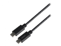 DELTACO - USB-kabel - 24 pin USB-C (hane) till 24 pin USB-C (hane) - 80 cm - USB-strömförsörjning (240W) - svart