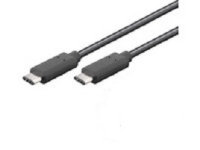MicroConnect - USB-kabel - USB-C (hane) till USB-C (hane) - USB 3.1 Gen 2 - 50 cm - stöd för 4K - svart