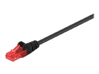 MicroConnect - Nätverkskabel - RJ-45 (hane) till RJ-45 (hane) - 25 cm - 6 mm - UTP - CAT 6 - rund, hakfri, tvinnad - svart