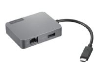 Lenovo Travel Hub Gen2 - Dockningsstation - USB-C - VGA, HDMI - GigE - för K14 Gen 1 ThinkCentre M70s Gen 3 ThinkPad E14 Gen 3 P15v Gen 3 X1 Fold 16 Gen 1