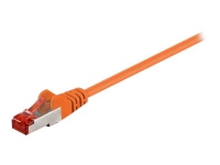 MicroConnect - Nätverkskabel - RJ-45 (hane) till RJ-45 (hane) - 10 m - 5.6 mm - F/UTP (folieöverdraget oskärmat tvinnat par) - CAT 6 - rund, hakfri, tvinnad - orange