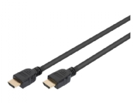 ASSMANN - Ultra High Speed - HDMI-kabel med Ethernet - HDMI hane till HDMI hane - 5 m - trippelskärmad - svart - stöd för 8K, Dolby DTS-HD Master Audio-support, Dolby TrueHD-support