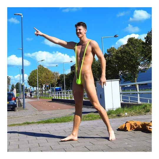 Borat, Mankini - Neongrön