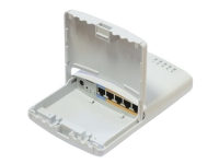 MikroTik RouterBOARD PowerBox - Router - 4-ports switch - DIN monterbar på skinne, stangmonterbar