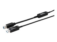 MicroConnect Premium - USB-kabel - USB typ A (hane) till USB Type B (hane) - USB 3.0 - 10 m - Active Optical Cable (AOC) - svart