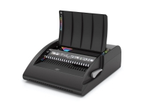 GBC CombBind C210E, Kambindningsmaskin, Elektrisk/manuell, 450 ark, Noise level (economic mode), Svart