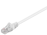 Nätverkskabel CAT 5e, U/UTP, vit, 50 m