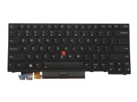 Lite-On - Ersättningstangentbord för bärbar dator - med Trackpoint, UltraNav - bakgrundsbelyst - QWERTY - engelska - svart - FRU - för ThinkPad T14 Gen 1 20S2, 20S3 T14 Gen 2 20W0, 20W1