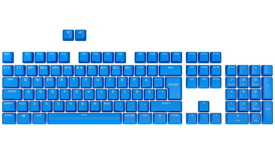 Corsair PBT Double-Shot Pro Keycap Mod Kit - Nordic - Elgato Blue