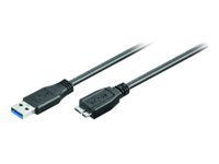 MicroConnect - USB-kabel - USB Typ A (han) till Micro-USB Typ B (han) - USB 3.0 - 3 m