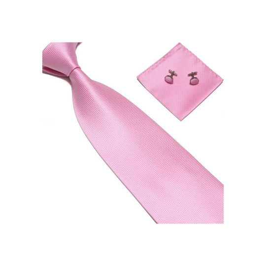 Kostym Accessoarer | Slips + Näsduk + Manschettknappar - Rosa