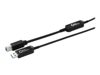 MicroConnect Premium - USB-kabel - USB typ A (hane) till USB Type B (hane) - USB 3.0 - 20 m - Active Optical Cable (AOC) - svart
