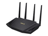 ASUS RT-AX58U V2 - Trådlös router - 4-ports switch - GigE - 802.11a/b/g/n/ac/ax - Dual Band