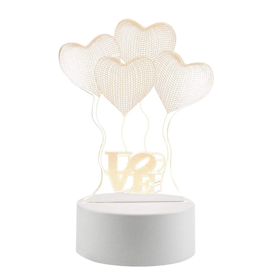 3D LED Lampa - Ballonger