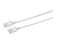 MicroConnect - Nätverkskabel - RJ-45 (hane) till RJ-45 (hane) - 2 m - 3.6 mm - UTP - CAT 6a - halogenfri, hakfri, tvinnad - vit