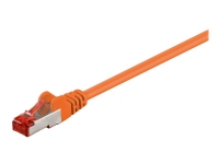 MicroConnect - Nätverkskabel - RJ-45 (hane) till RJ-45 (hane) - 1 m - F/UTP (folieöverdraget oskärmat tvinnat par) - CAT 6 - formpressad, tvinnad - orange