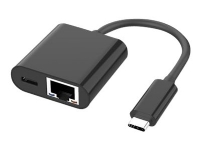 MicroConnect - Nätverksadapter - USB-C - Gigabit Ethernet x 1 + USB 3.1 x 1 - svart