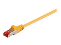 MicroConnect - Nätverkskabel - RJ-45 (hane) till RJ-45 (hane) - 1.5 m - 6 mm - F/UTP (folieöverdraget oskärmat tvinnat par) - CAT 6 - halogenfri, rund, hakfri, tvinnad - gul