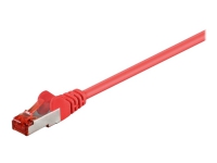 MicroConnect - Nätverkskabel - RJ-45 (hane) till RJ-45 (hane) - 50 m - 6 mm - F/UTP (folieöverdraget oskärmat tvinnat par) - CAT 6 - halogenfri, rund, tvinnad - röd