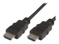 MicroConnect - HDMI-kabel - HDMI hane rak till HDMI hane rak - 3 m - svart
