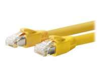 VivoLink - Nätverkskabel - RJ-45 (hane) till RJ-45 (hane) - 70 m - F/FTP - CAT 6a - halogenfri, formpressad, fast - gul