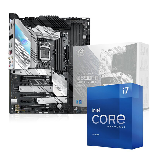 ASUS ROG STRIX Z590-A GAMING WIFI + Intel Core i7-11700K