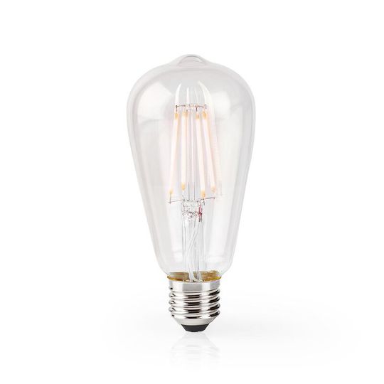 Nedis WiFi Smart LED-lampa / ST64 / Filament - E27