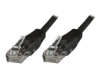 MicroConnect - Nätverkskabel - RJ-45 (hane) till RJ-45 (hane) - 5 m - UTP - CAT 6 - formpressad, tvinnad - svart (paket om 10)