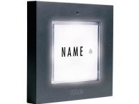 m-e modern-electronics KTB-1 A Klockplatta Belyst, med namnskylt Single Antracit 12 V/1 A