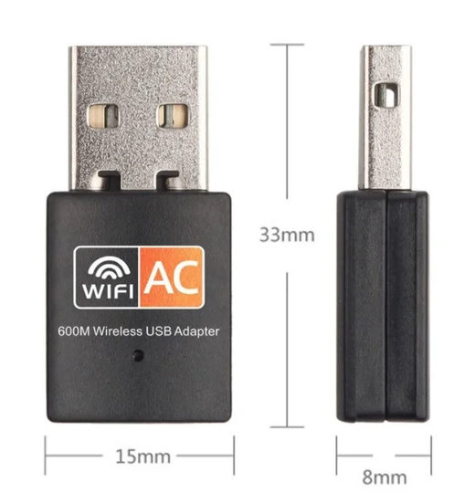 Trådlöst nano WiFi USB-nätverkskort med Dual Band