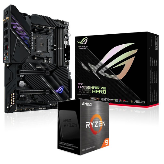 ASUS ROG Crosshair VIII Dark Hero + AMD R9 5900X